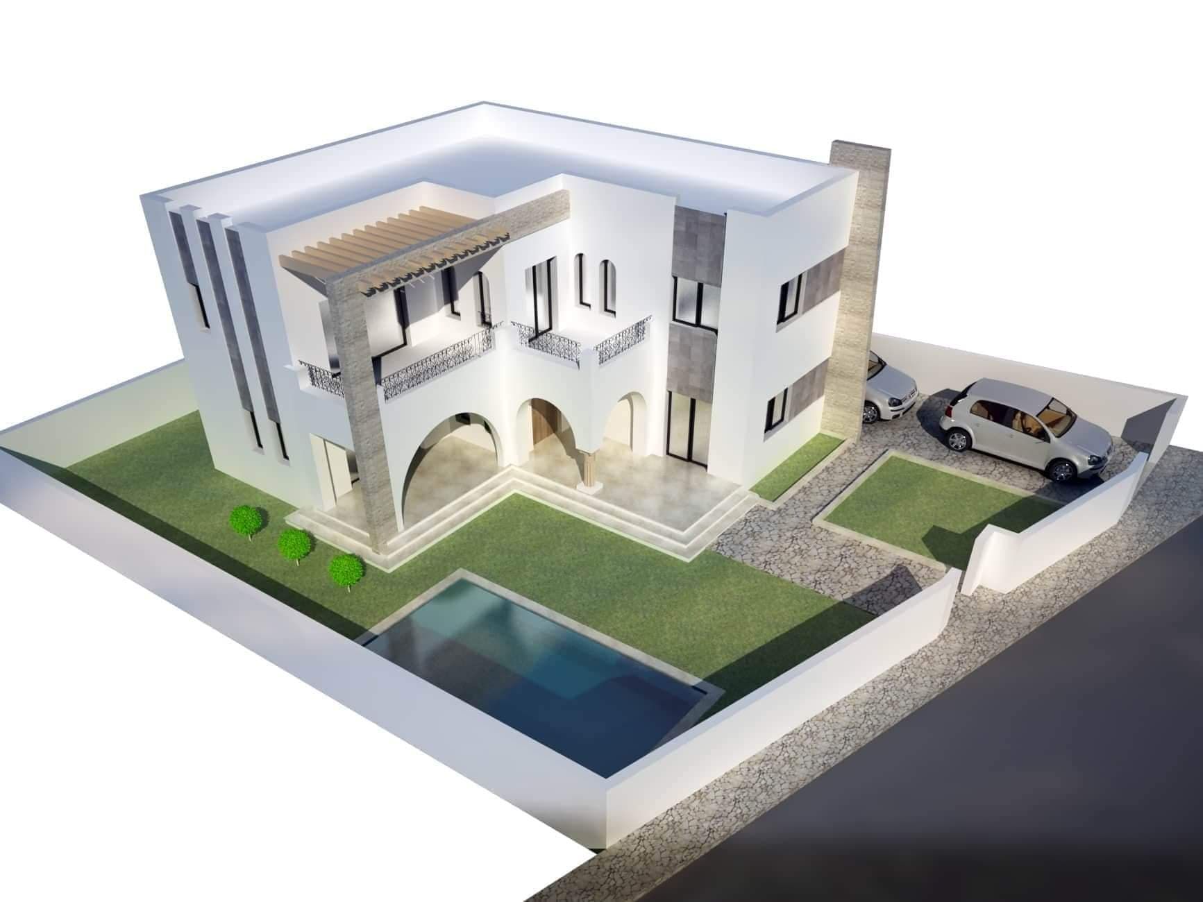 Villa brunella 2 réf:hammamet villa avec piscine