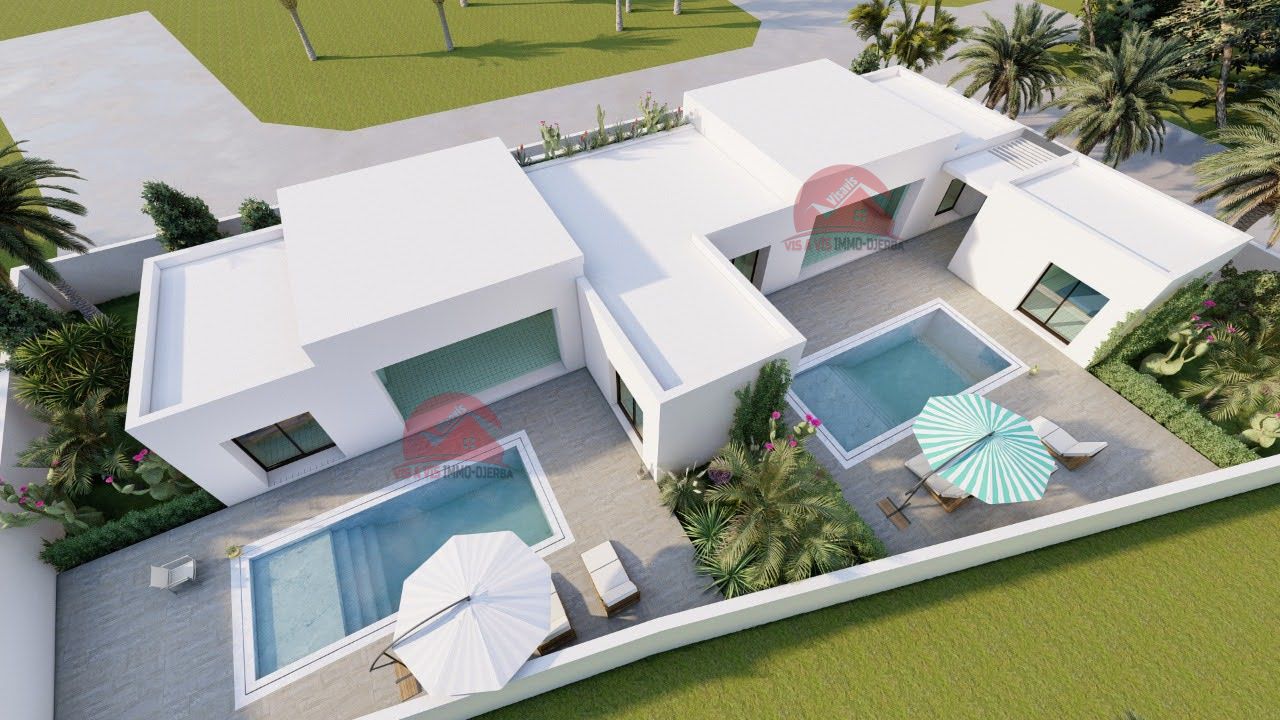 Projet de 2 villas avec piscine sur grand terrain  réf