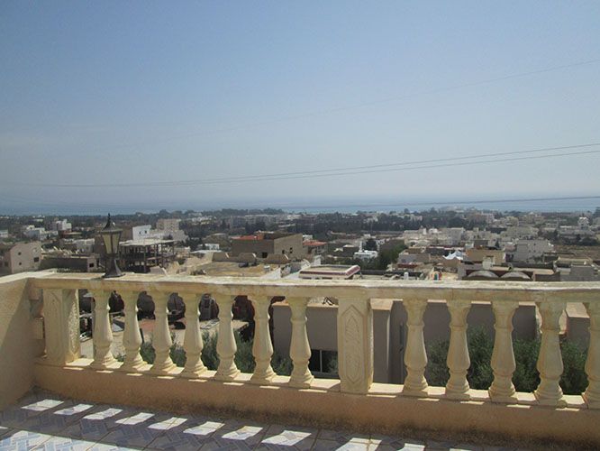 Rdc etage à hammamet avec vue mer