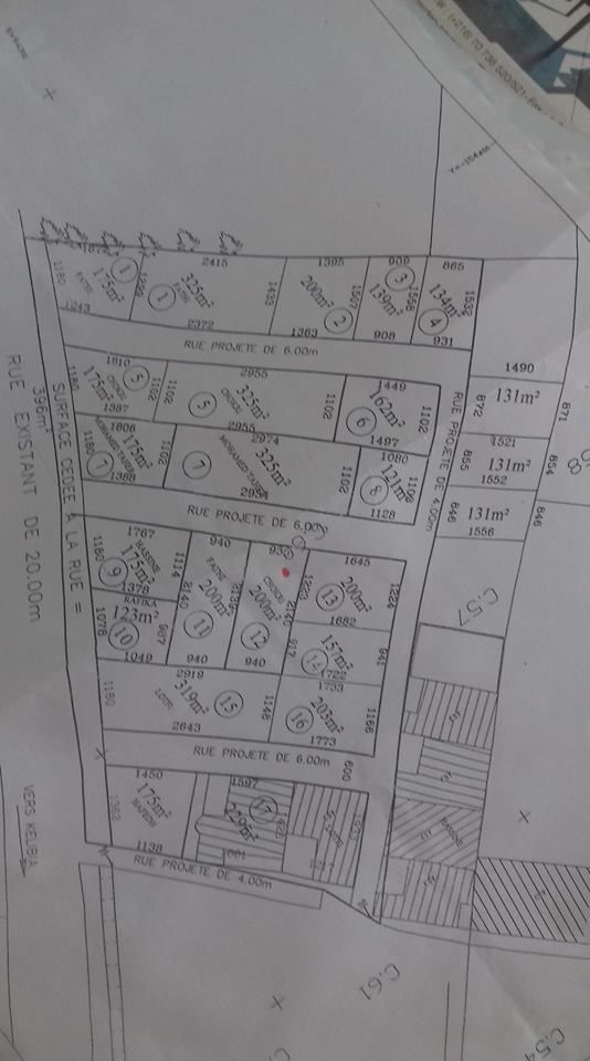 Vente lot de terrain pour habitation kelibia