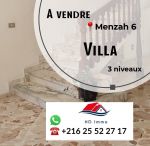 VENTE VILLA MENZAH POUR INVESTISSEMENT