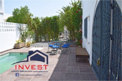 S+1 furnished with pool in Gammarth