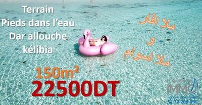 des lots pieds dans l'eau a plage dar alouche kélibia