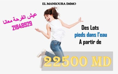 offre de vente un beau terrain vue sur mer