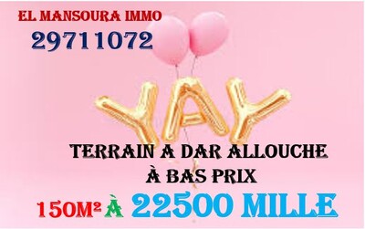 terrain a dar allouche à bas prix
