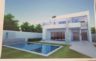 Une très belle villa vu mer en 3D AV à hamammet nord b