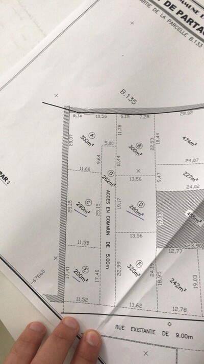 3 Terrains AV à cité diamond hamammet nord prche plage