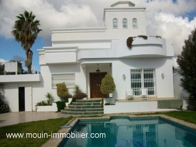 Villa La Rose Bleue al à Hammamet zone craxi