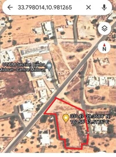 offre exceptionnelle terrain titre bleu à Djerba Midoun