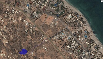 grand terrain a la zone touristique Djerba