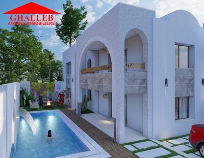 Av une belle villa avec piscine à Hamammet sud marr