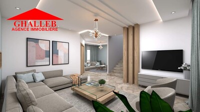 une villa style duplex pas loin de mer g