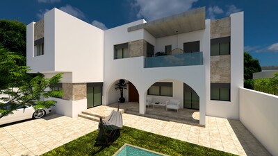 AV une belle villa à Hammamet nord marwwa