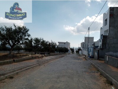 terrain viabilisé avec autorisation de bâtir Hammamet nord