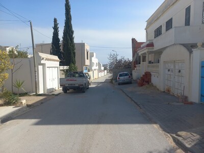 terrain viabilisé habitable situé à kharrouba de Hammamet Nord
