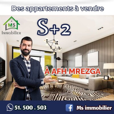 Appartement S+2 RDC à vendre à AFH Mrezga à 260 MD