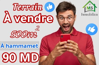 Un terrain de 500 m² à vendre à Hammamet
