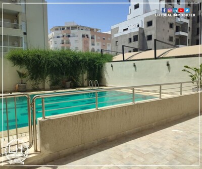 Appartement S+2 avec piscine a AFH mrezga