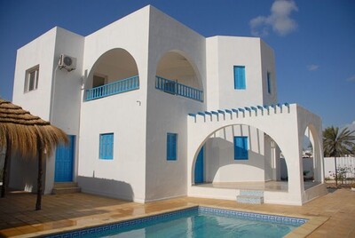 Vente villa avec picsine pas cher Djerba Tunisie Foula