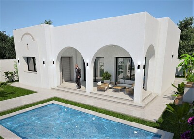 Des villas avec piscine à Hammamet El basbassia ☎27246310