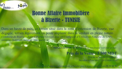 Vous voulez investir dans l'immobilier à Bizerte