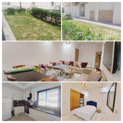 au RDC avec jardin privé en vente à chott mariem