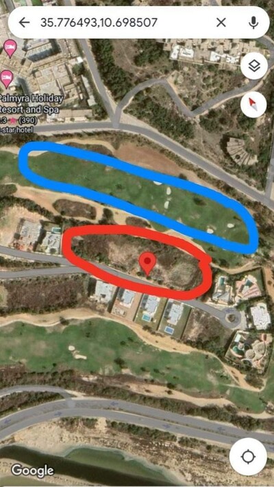 Terrain à la zone touristique de Monastir