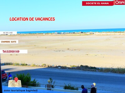 APPARTEMENT SUITE VUE MER PLAGE BAGHDEDI