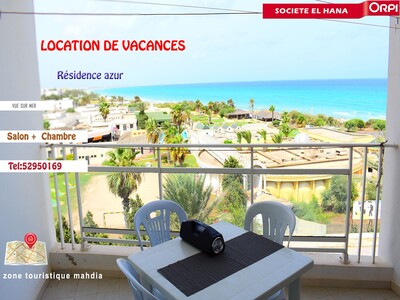 appartement s+1 de charme proche de la plage et vue mer