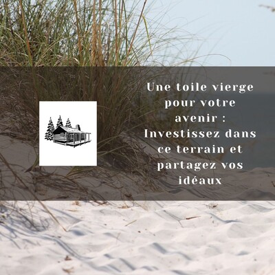 Terrain de 1000 m² à la plage Rtiba