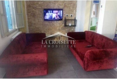 Rez de chaussée s+3 meublé à la marsa MRC
