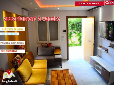 Appartement S+2 De Charme À Plage Baghdedi