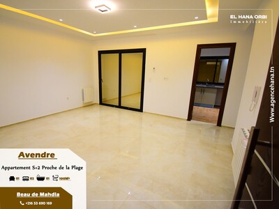 À Vendre Appartement S+2 Proche De La Plage À Mahdia
