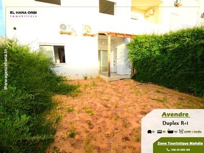 a vendre duplex s+3proche de la plage à mahdia