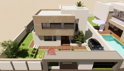 VILLA AVEC PISCINE À DJERBA TUNISIE  RÉF