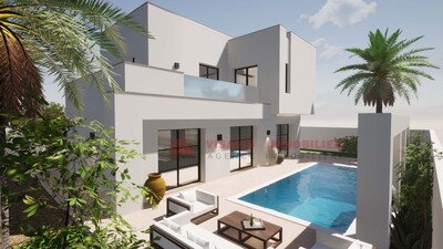 CONSTRUCTION DE VILLA CLÉ EN MAIN AVEC PISCINE À DJERBA TUNISIE