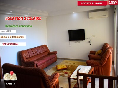 À Louer Appartement S+2 Rz Panorama Pour Vacance
