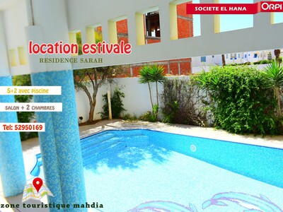 location estivale 2025 rz sarah s+2 avec piscine