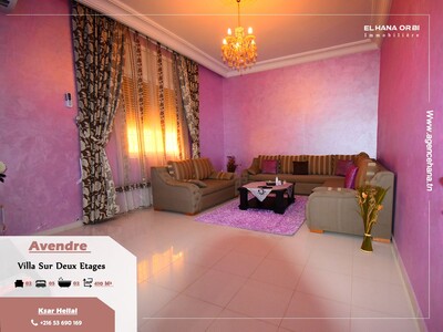 villa sur deux étages à ksar hlel a vendre