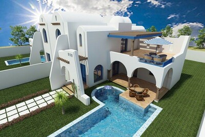Villa neuve S+3 suites Ref IVA Bic Best Immobilier Hammamet