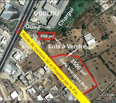 Occasion en Or à M’Saken Terrain pour immeubles R+5