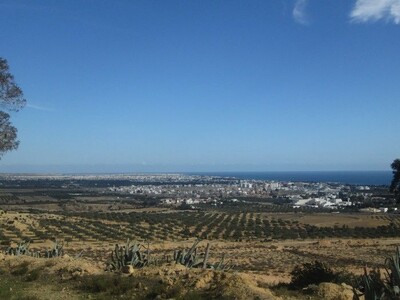 Terrain 8 hectares Hammamet Nord avec Vue Mer
