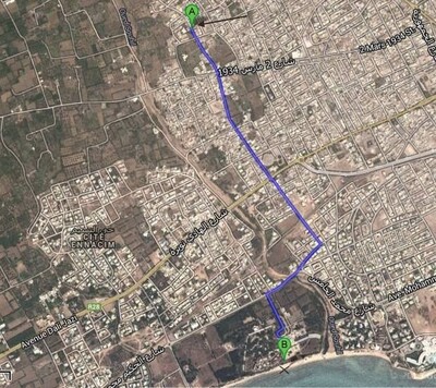 Terrain 100 m à Nabeul