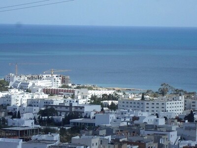 Av terrain à Hammamet nord vue sur mer
