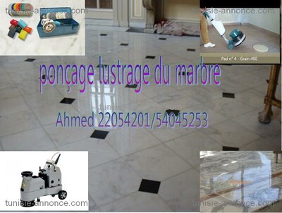 lustrage de marbre et carellage