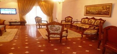 a spacious villa in full green floor
