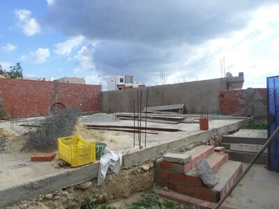 Av début de construction d'une maison à Hammamet