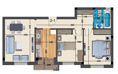 an appartementement luxury s + 2
