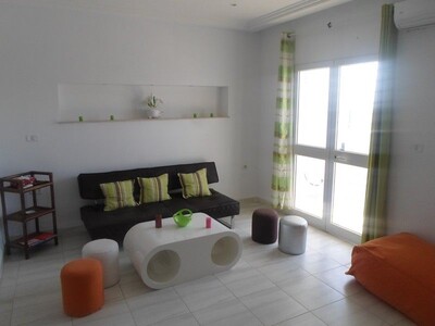 AV s+1 à hammamet nord avec balcon de vue sur mer as