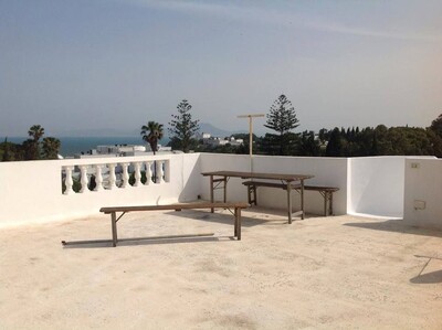 floor villa with a large terrace